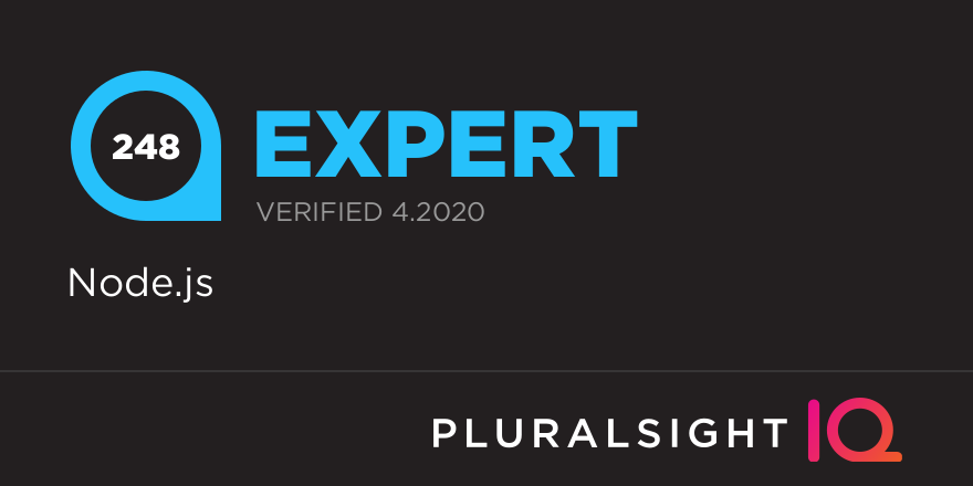 PluralSight IQ NodeJS Expert